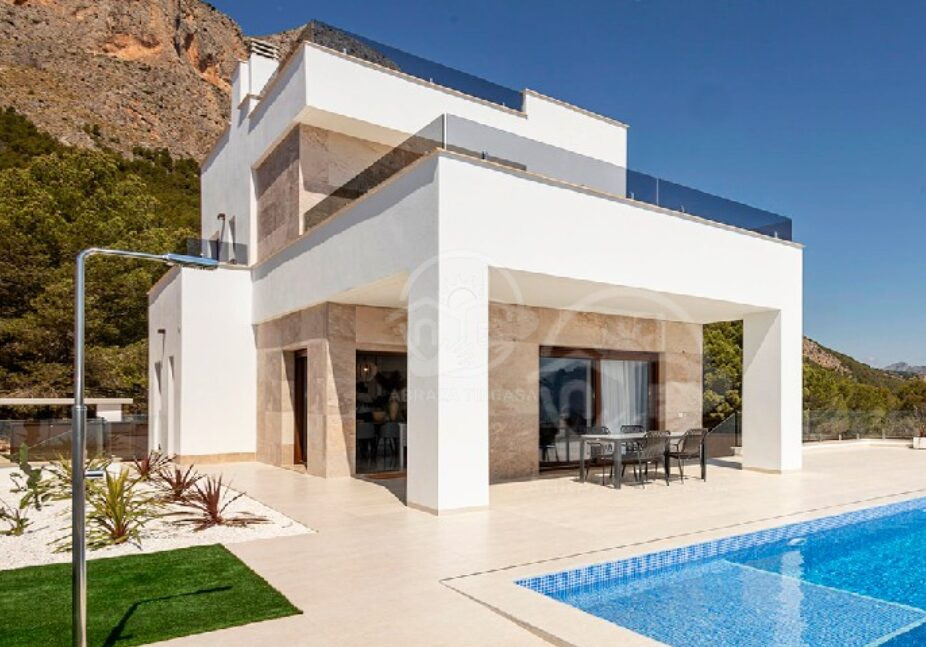 Don Benito Polop Villa MET FANTASTISCH ZEEZICHT